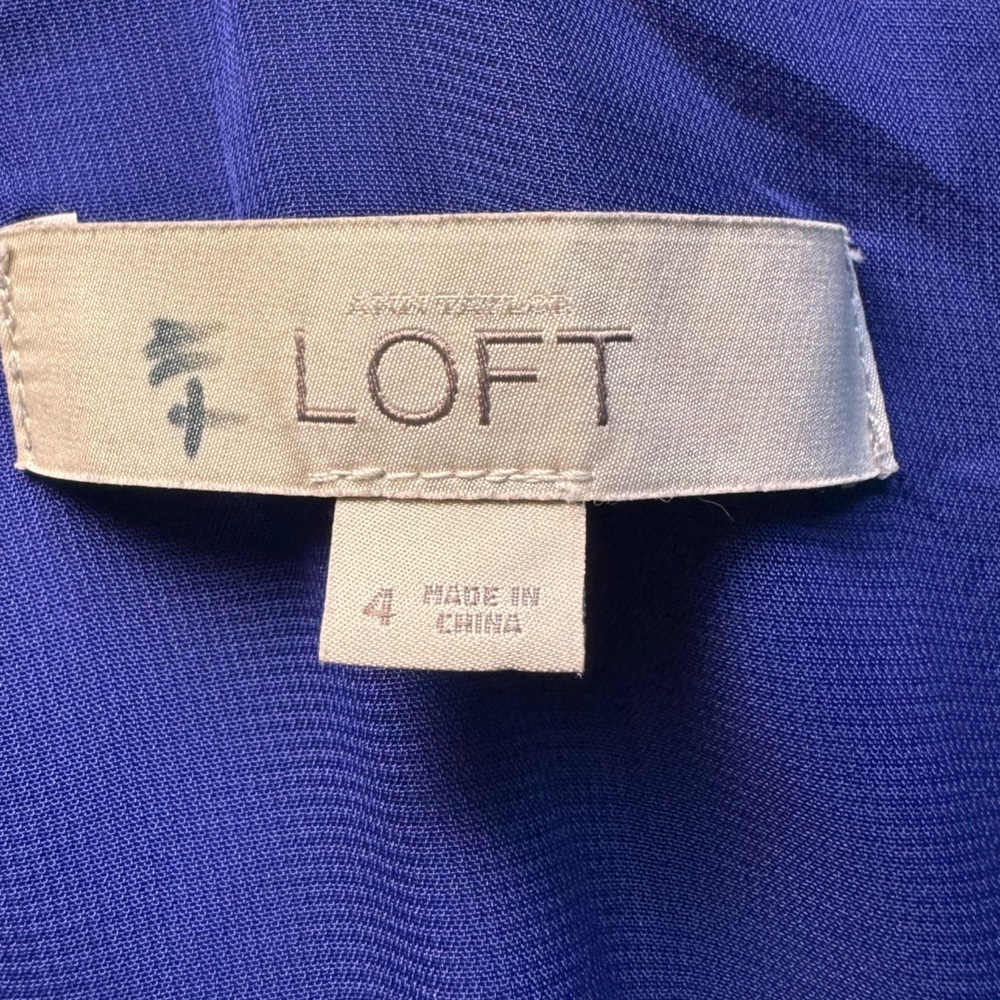 Ann Taylor Loft Tiered Maxi Full Length Sun Dress Cross Back Women’s size 4 - Picture 8 of 13